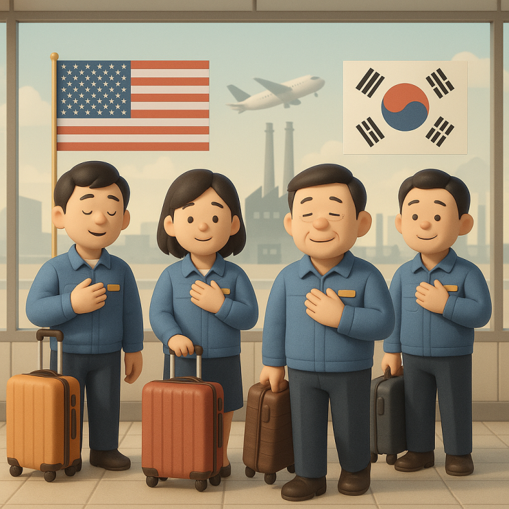 미국 <b>조지아주 구금</b> 현대차-LG 배터리공장 한국인 <b>근로자</b>, 7일... 