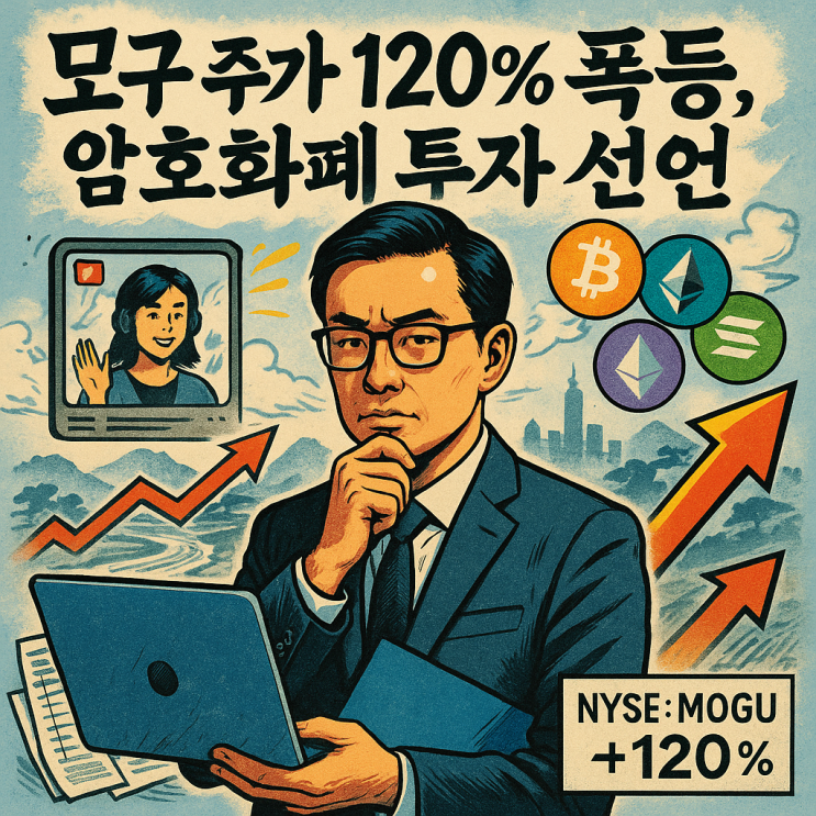 모구 주가 (MOGU 주식) 암호화폐 투자로 120% 폭등?
