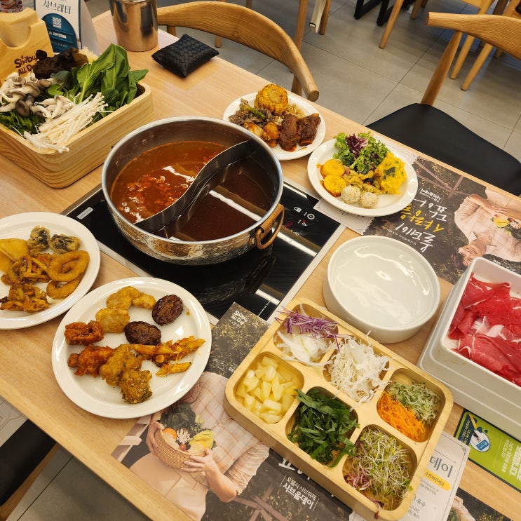  무제한뷔페 샤브샤브와 다양한 음식이 맛있는 '샤브올데이서울천호점'