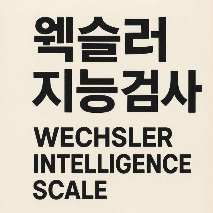  [명절이벤트]이번기회에 웩슬러 검사 꼭 해보세요~!!