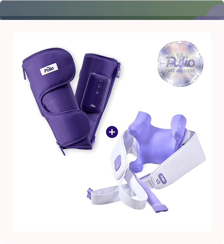  뻐근한 목, 퉁퉁 부은 종아리, 풀리오 V2 세트 하나로 끝! 본사 직판 7% 할인 찬스