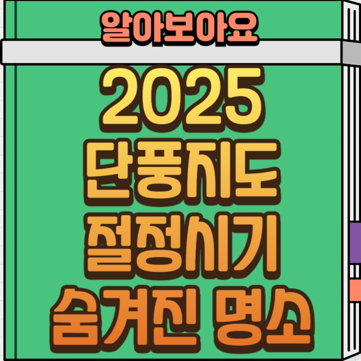  2025 단풍 지도 총정리: 전국 단풍 절정 시기 & 숨겨진 명소 추천