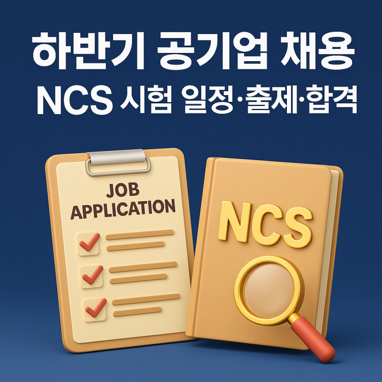  2025 하반기 공기업 채용을 위한 NCS 시험 일정·출제·합격 전략