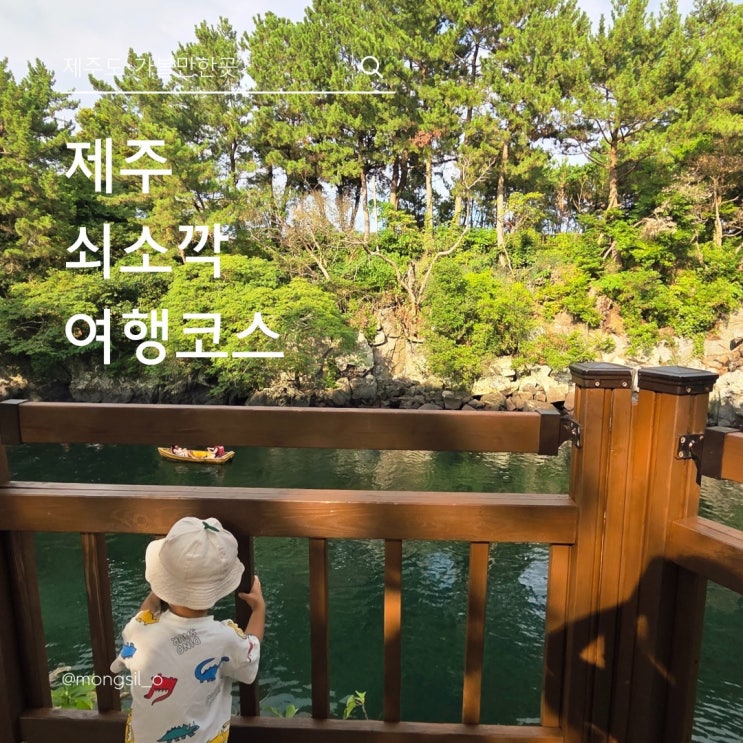  바다와 강이 만나는 제주, 쇠소깍의 한낮 풍경