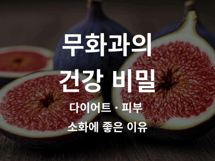  무화과의 건강 비밀: 다이어트 · 피부 · 소화에 좋은 이유