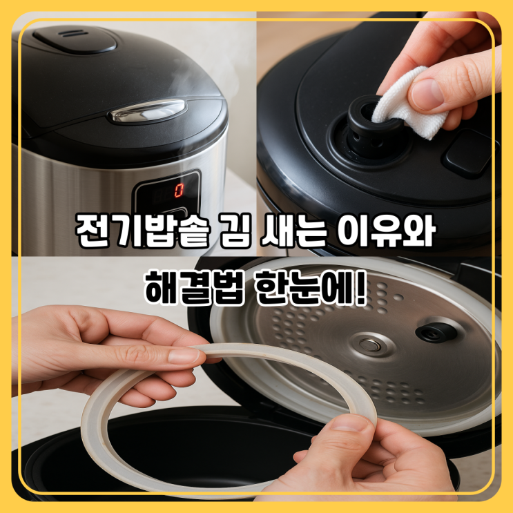  전기밥솥 김 새는 이유와 해결법｜압력밥솥 안전 점검 가이드