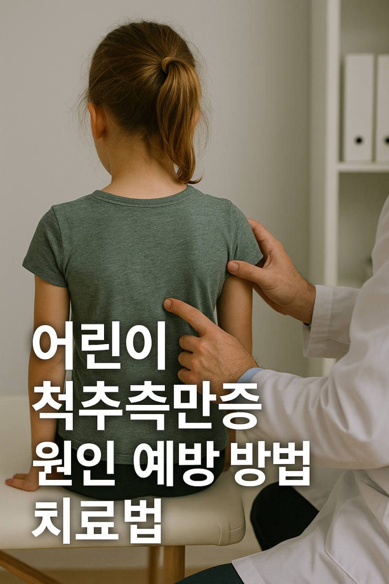 어린이척추측만증 원인 예방 방법과 치료법