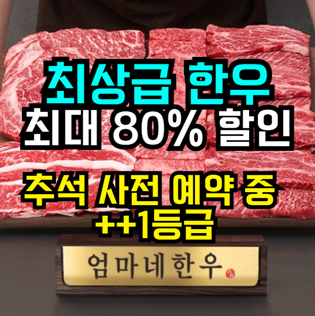  명절 선물 고민 끝! 명품 설로인 투뿔 한우세트 | 프리미엄 할인 이벤트 (최대 80%)