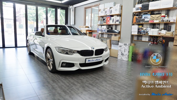  BMW 4시리즈 컨버터블(F33) 액티브 앰비언트 설치