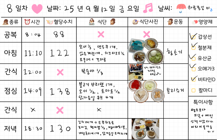  임신 30주차 | 임당식단 8일차 & 혈당체크 | 불고기 브리또, 김치찌개