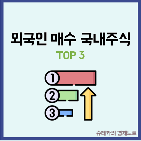  9월 외국인이 많이 매수한 국내주식 TOP3