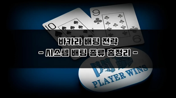  카지노 시스템 배팅 종류 총정리