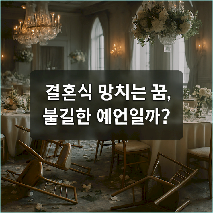  결혼식 망치는 꿈: 불길한 예언일까?