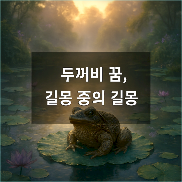  두꺼비 꿈: 집에 들어오거나 품에 안았다면 꼭 보세요 (돼지꿈보다 나은 이유)