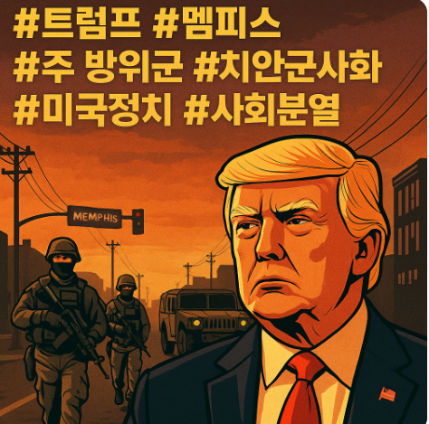 트럼프의 <b>멤피스 주 방위군 투입</b> 발언, ‘치안’인가... 