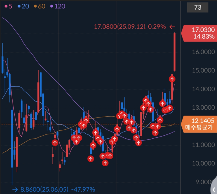  TSLA, 장중 7% 급등으로 볼린저밴드 상단 돌파