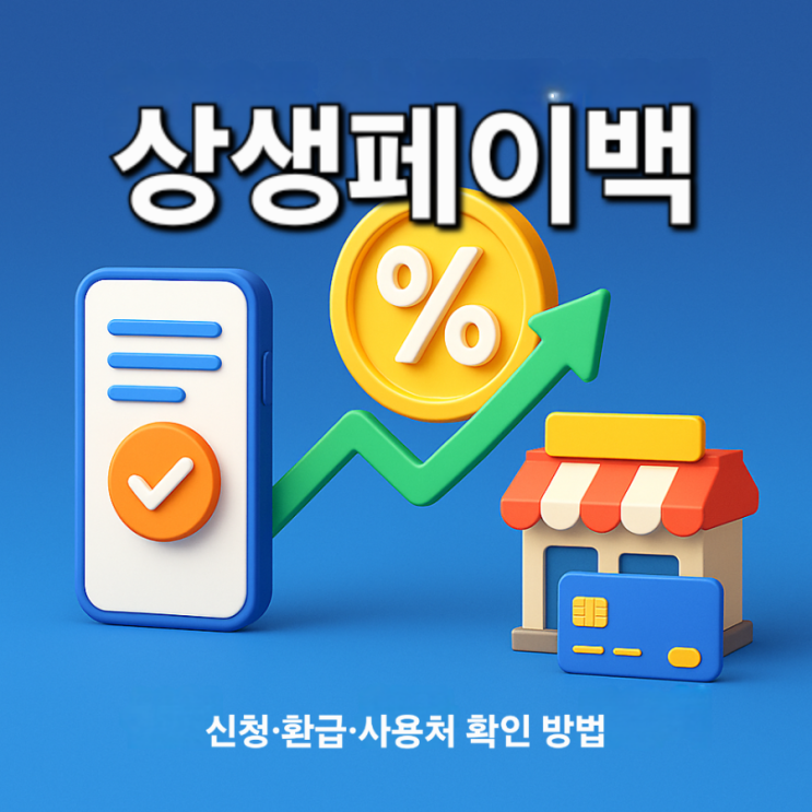  서민·소상공인 지원을 위한 상생페이백, 신청·환급·사용처