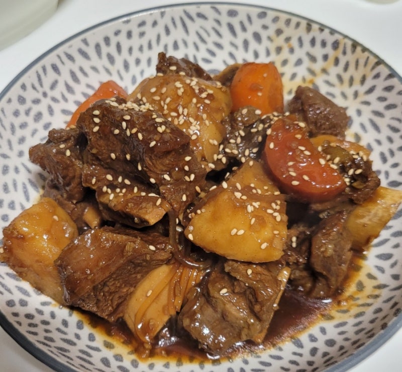 청정원 소갈비 양념으로 갈비찜