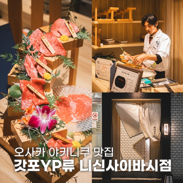  오사카 야키니쿠 맛집 갓포YP류 니신사이바시점