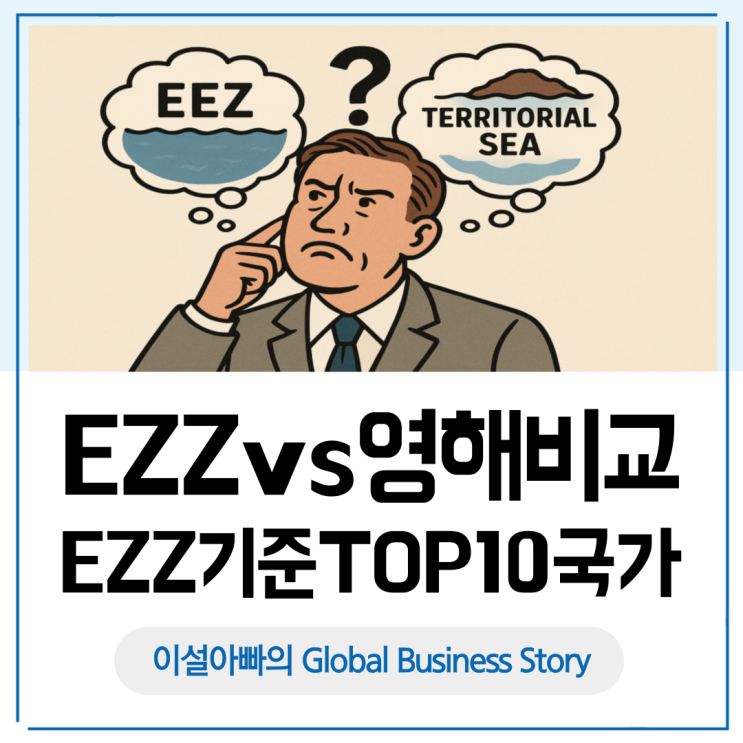  EEZ와 영해 차이: EEZ 면적 기준 TOP 10 국가와 해양 경제 패권