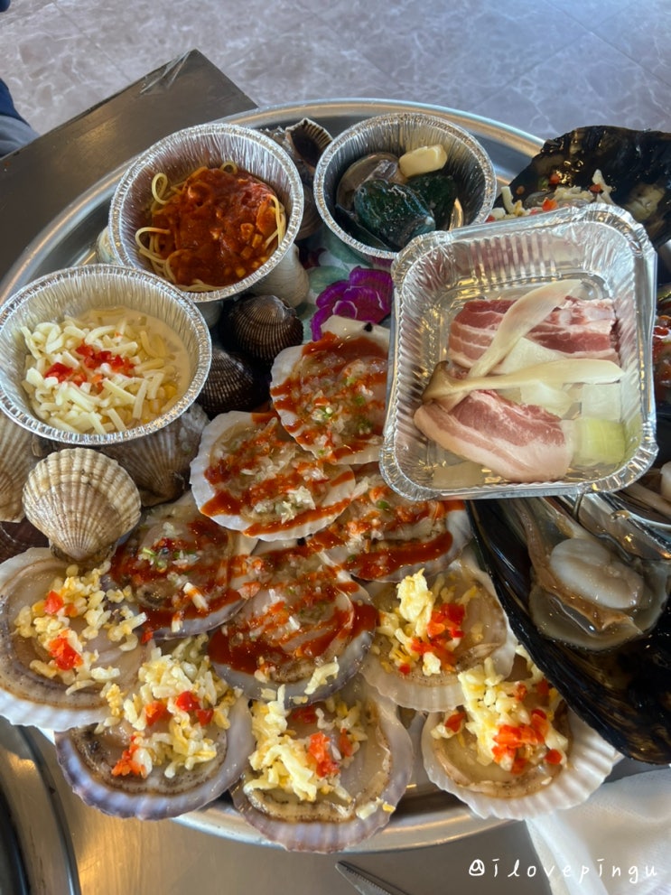  싱싱한 조개 무한리필 가성비 좋은 을왕리 맛집 별빛조개포차
