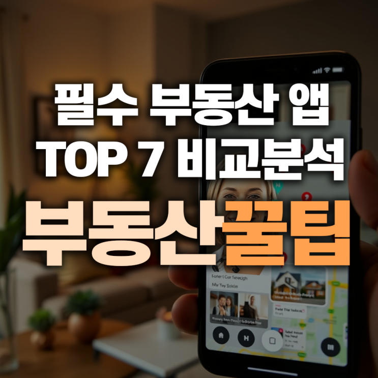  부동산 앱 TOP 7 비교 분석, 스마트한 부동산 거래의 시작!