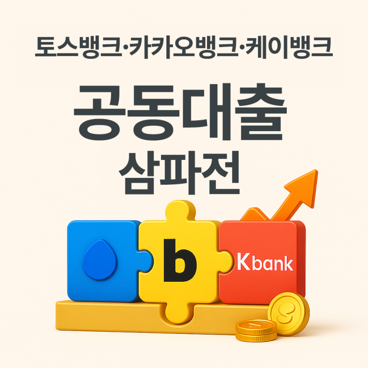  인터넷은행 공동대출 금리 비교, 토스·카카오·케이뱅크