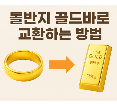  돌반지 1돈 한돈 금붙이, 골드바로 교환하는 방법과 시세 비용 후기