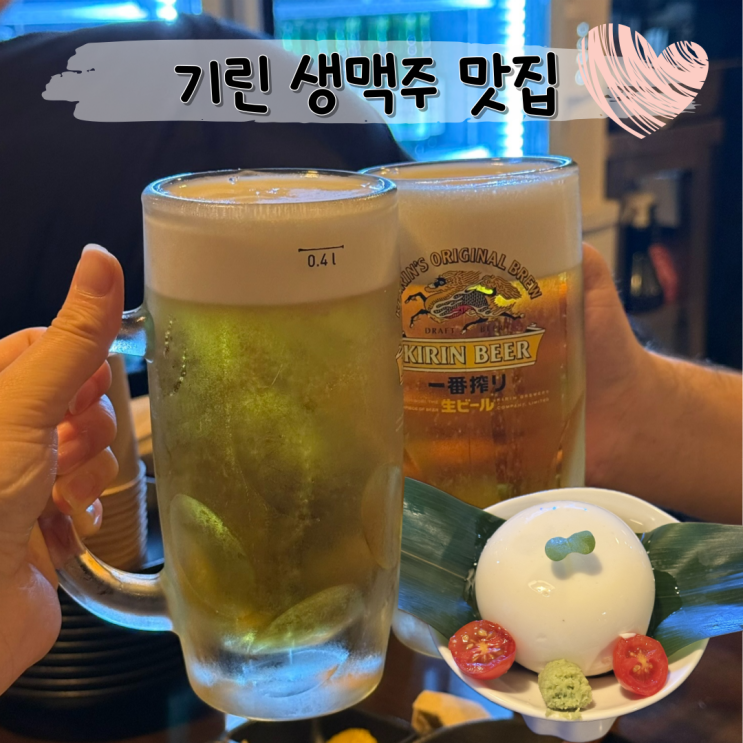  서울 잠실새내 이자카야 데이트 분위기 좋은 술집 추천 유키토리 w 기린생맥주 맛집