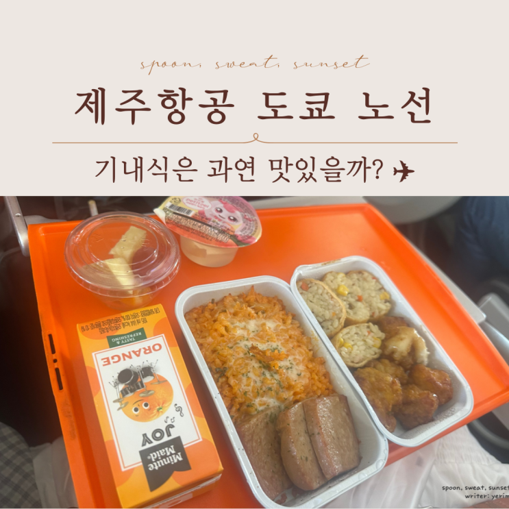  제주항공 도쿄 패밀리기내식 후기 2025 메뉴·가격 총정리