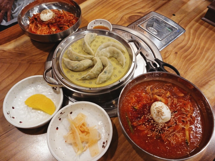  부평시장역 맛집 원조가야밀면 만두도 맛있어