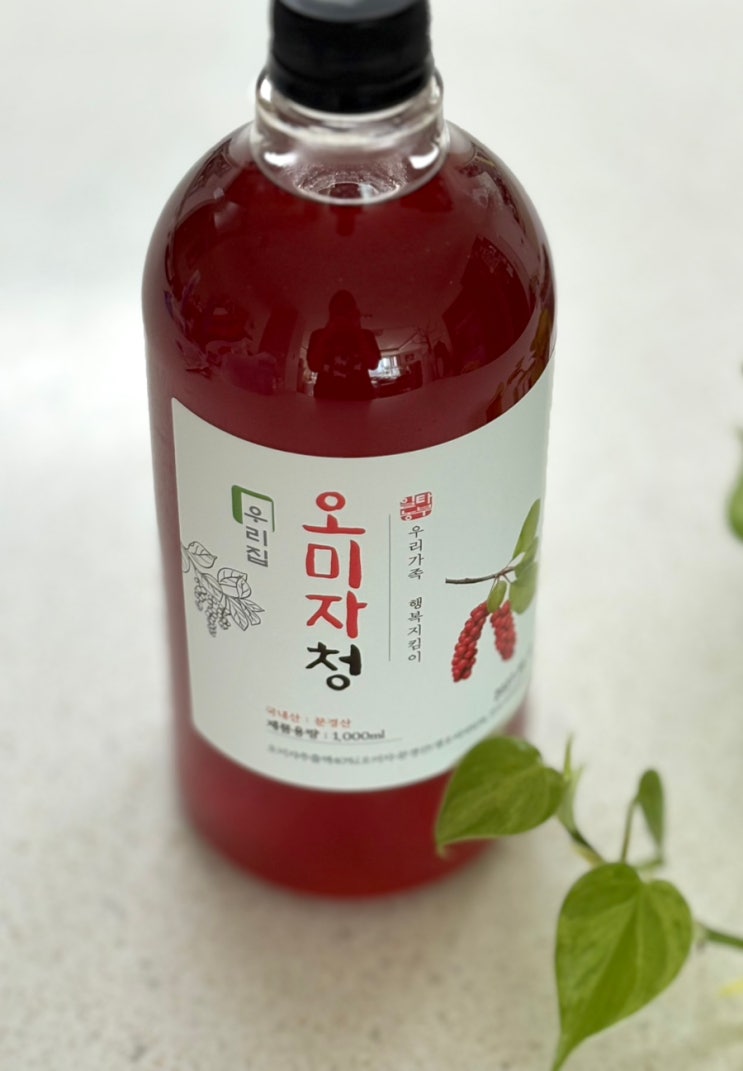  우리집 오미자청 후기｜문경 오미자 원액 효능 활용법