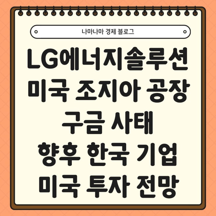  LG에너지솔루션 직원 구금 사태, 한국 기업 미국 투자 중단 고려?