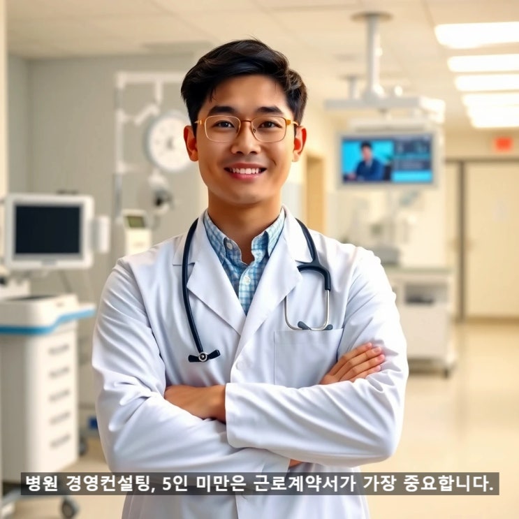  병원 경영컨설팅, 5인 미만은 근로계약서가 가장 중요합니다.