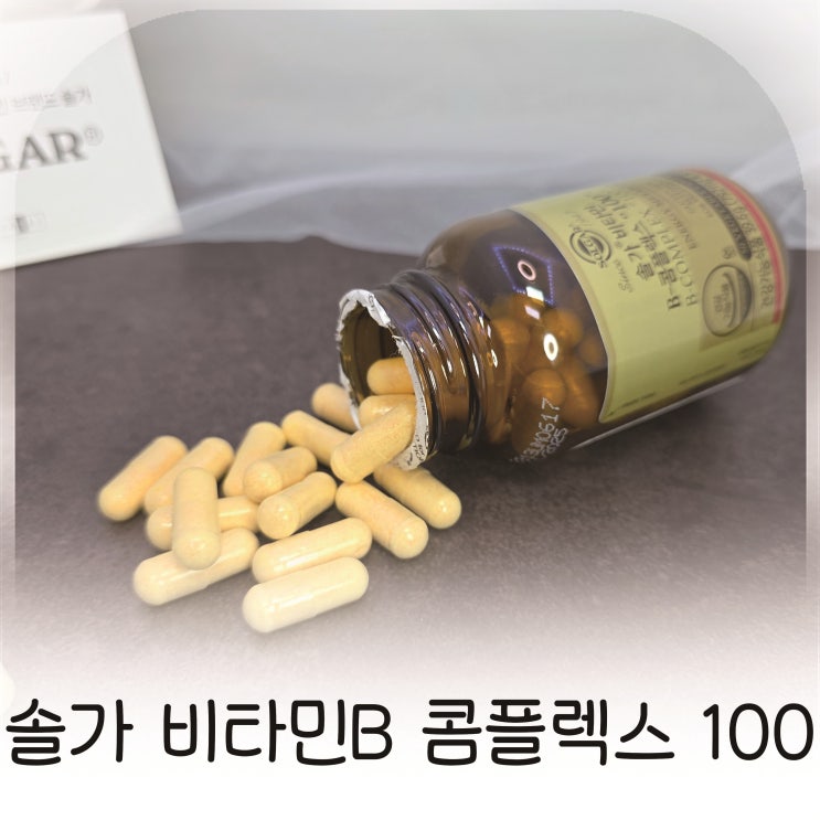  직장인 수험생 활력 루틴 솔가 비타민B군 고함량 추천