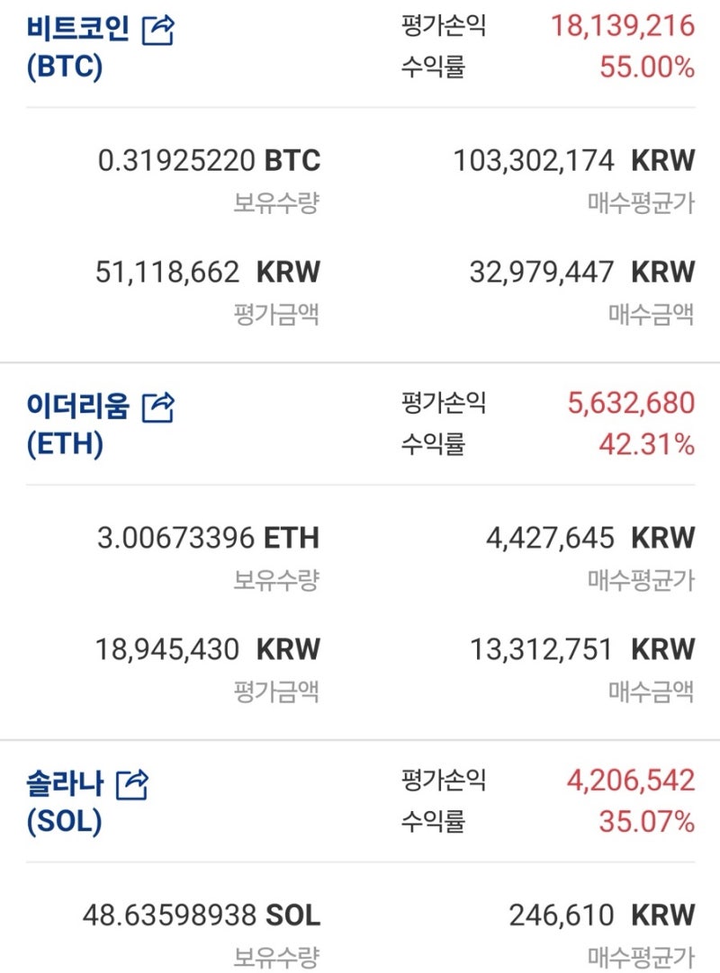 비트코인 이더리움 솔라나 메이저만 샀으면 : 네이버 블로그