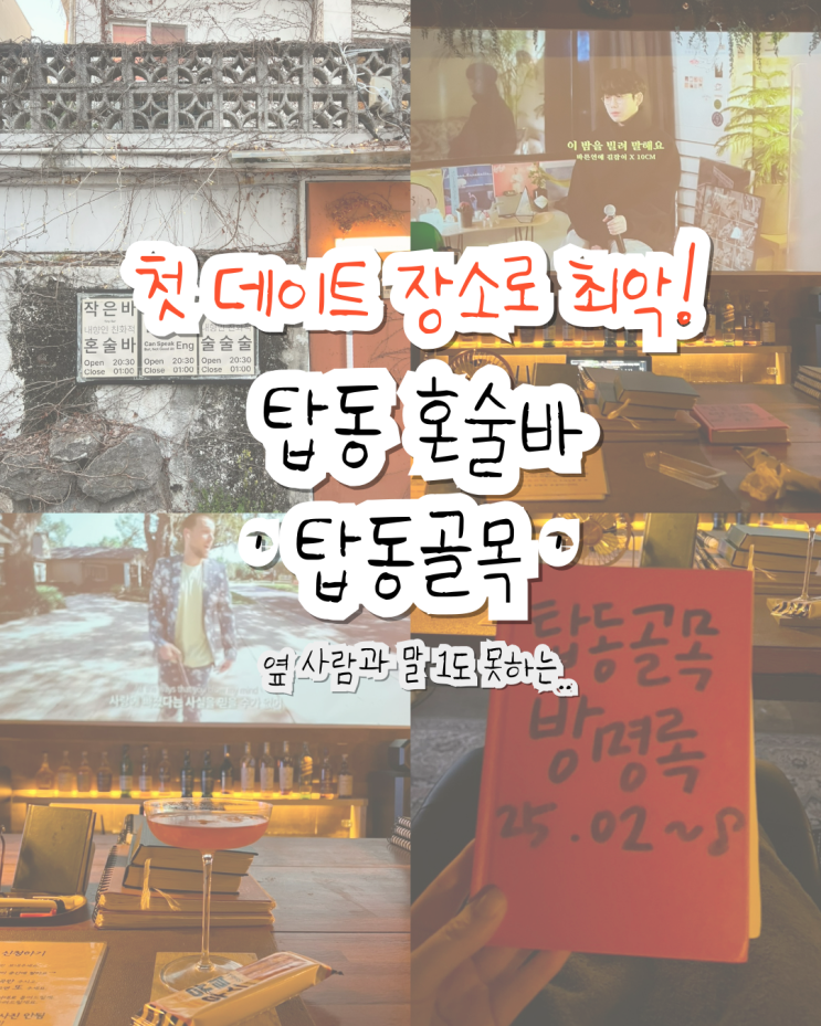  제주도 탑동 혼술바 추천 '탑동골목 & 작은바' 솔직 후기