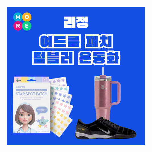  나혼산 리정 별 모양 여드름 스팟 패치 스탠리 텀블러 물병 신발 운동화 나혼자산다