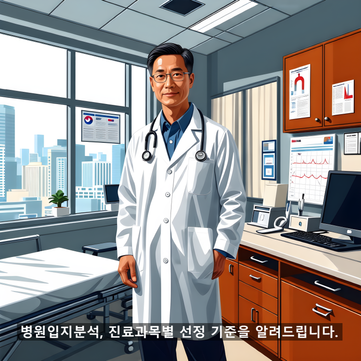  병원입지분석, 진료과목별 선정 기준을 알려드립니다.