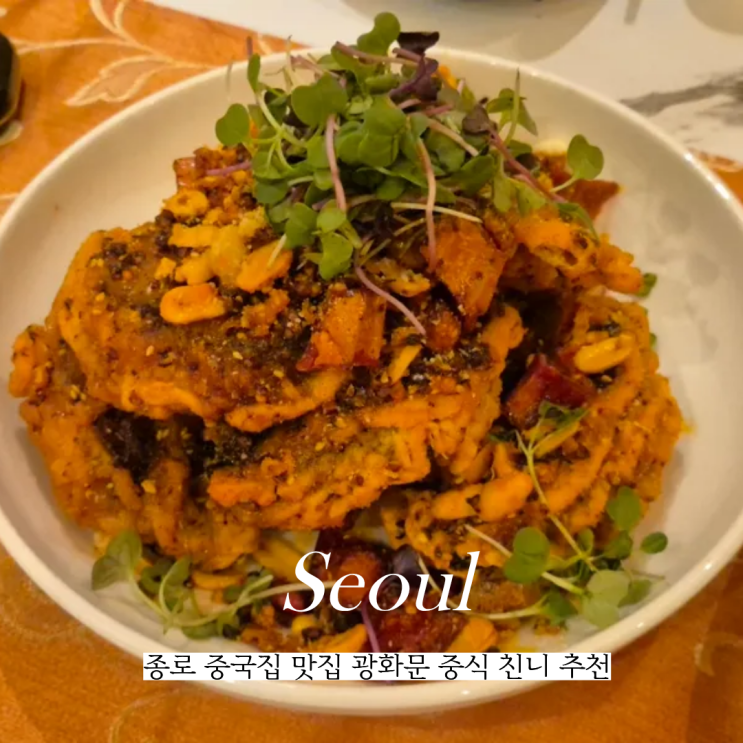  종로 중국집 맛집 광화문 중식 친니 추천