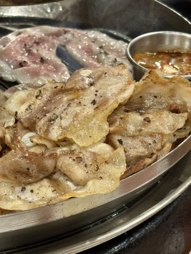  상일동역 고반식당 급속 냉동삼겹살에 푸짐한 후식까지 가족모임 추천