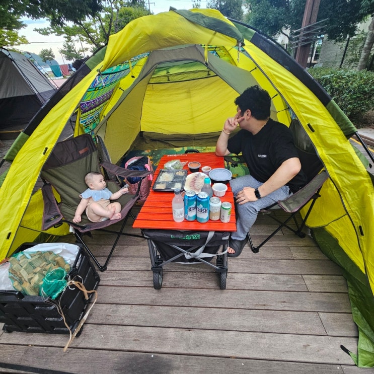  거제도 차박 캠핑장 학동 자동차 야영장 D19 사이트 후기 (명당 사이트 정보