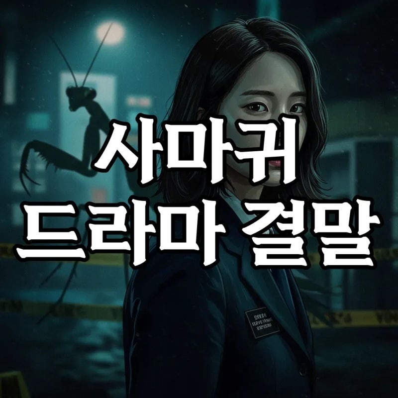 사마귀 드라마 원작부터 넷플릭스까지! 모방범 정체와 충격적인 결말은?