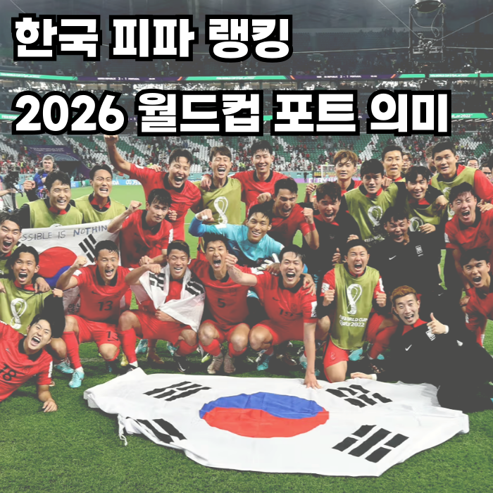  2025년 한국 FIFA 랭킹과 월드컵 포트 2 의미