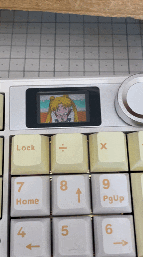 독거미 AULA 키보드 캬라멜 축 (F108 PRO) 화면에 GIF 움짤 넣기 /회사저소음 키보드추천