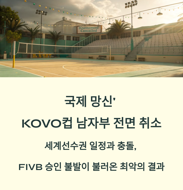 ‘국제 망신’ KOVO컵 <b>남자부</b> 전면 취소, 왜 이런 사태가... 