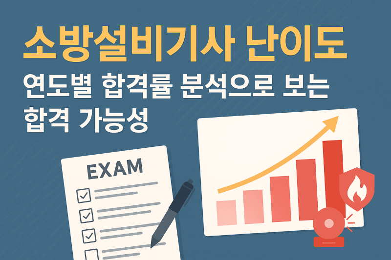 소방설비기사 난이도 연도별 합격률 분석으로 보는 합격 가능성