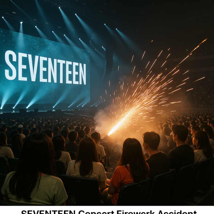 SEVENTEEN 인천 <b>콘서트 폭죽 사고</b>…관객석 향해 불꽃 ‘아찔’
