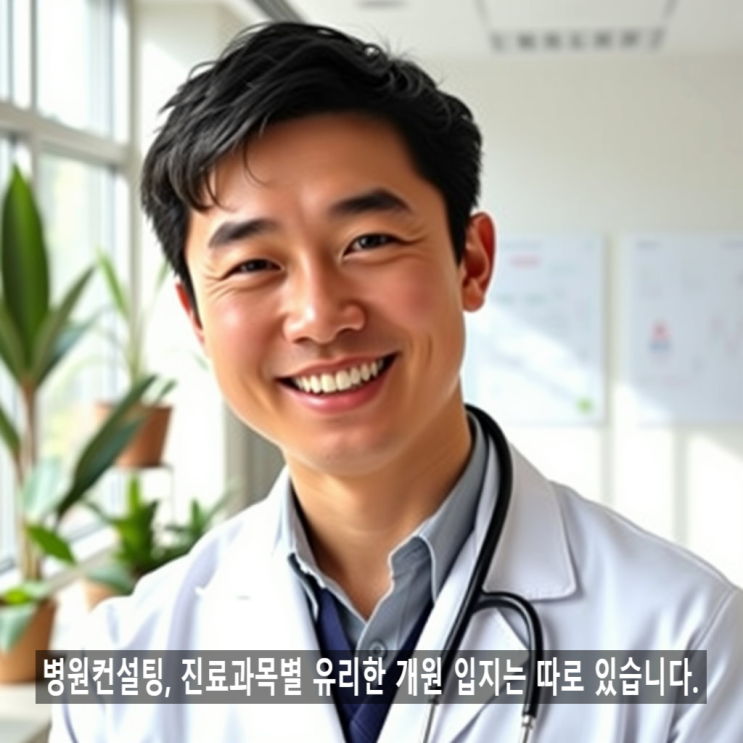  병원컨설팅, 의원급 의료기관 진료과목별 개원 입지 선정하기