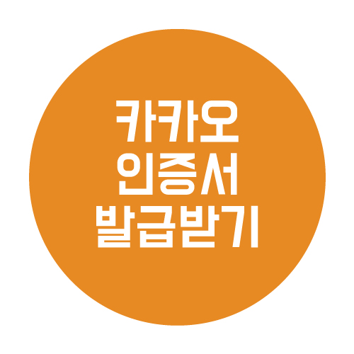  카카오톡 인증서 발급 간단 정리